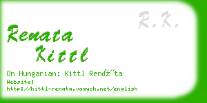 renata kittl business card